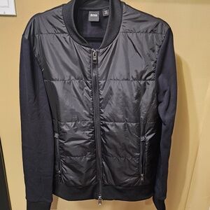 Hugo Boss Skiles Zip Sweatshirt Hybrid Jacket Blouson Bomber
